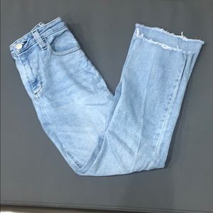 High rise, flare jeans